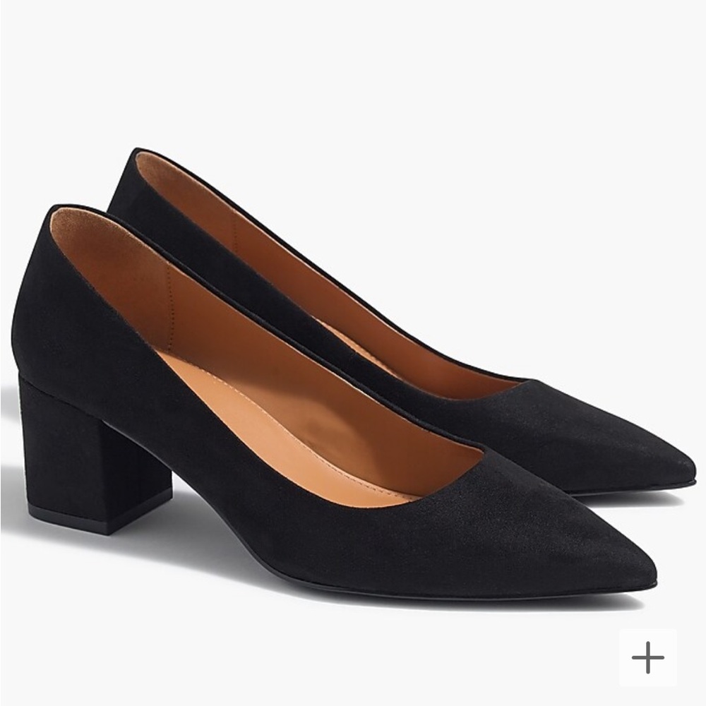 Suede Block Heel